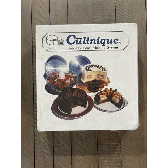 PRE-OWNED CULINIQUE SPECIALTY FOOD MOLDING SYSTEM For MEALS & DESSERTS 9"x 2.5" - Picture 1 of 4